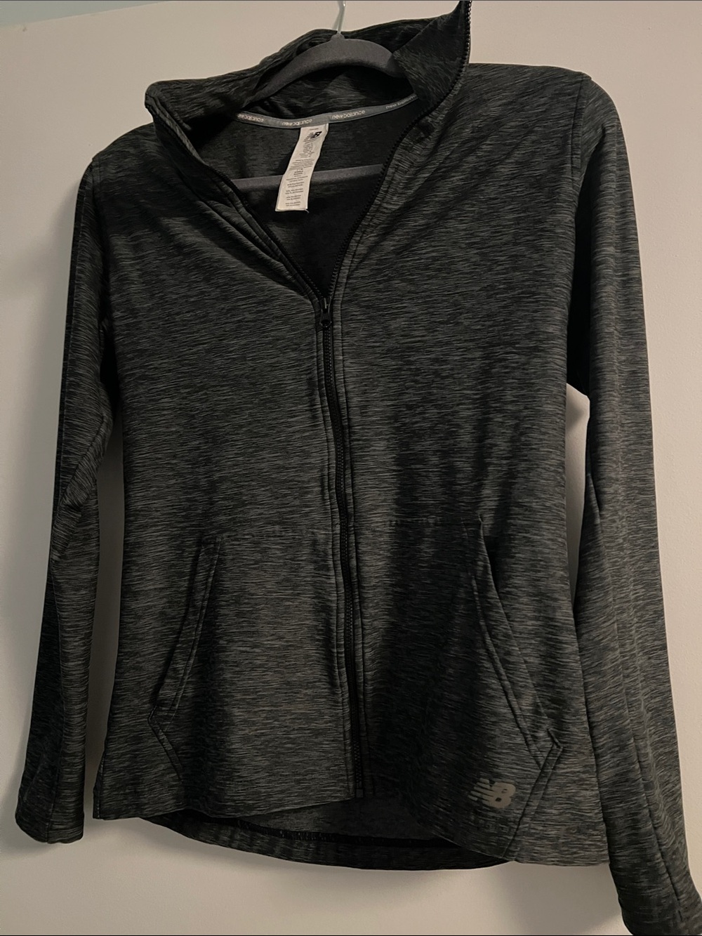 New Balance Women's Heather Charcoal Zip-Up